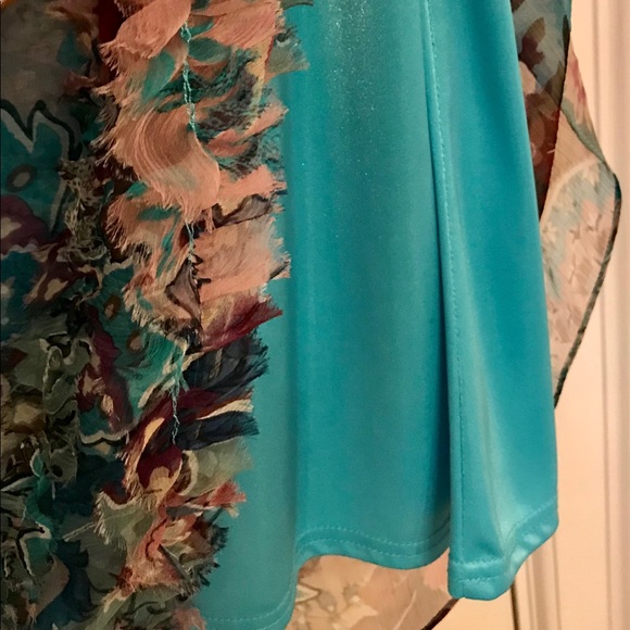 Sue Wong Silk Dress, halter style tie Sz 2 - Picture 4 of 7